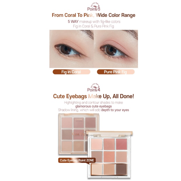 Phấn Mắt Trang Điểm Màu Sắc Thời Trang ETUDE #Casafig #Bảng Phấn Mắt 9 Màu Trang Điểm Chuyên Nghiệp