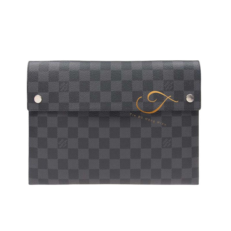 Túi Louis Vuitton Alpha Triple Pouch Damier Graphite