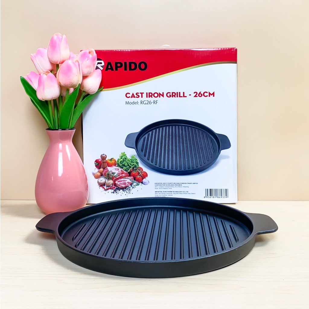 CHẢO NƯỚNG TRÒN RAPIDO 26CM