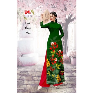 Vải áo dài hoa phượng