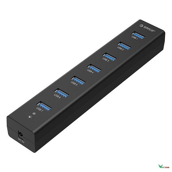 Hub bộ chia 7 cổng USB 3.0 Orico H7013-U3-AD - Hàng Chính Hãng Bảo Hành 12 Tháng -dc684