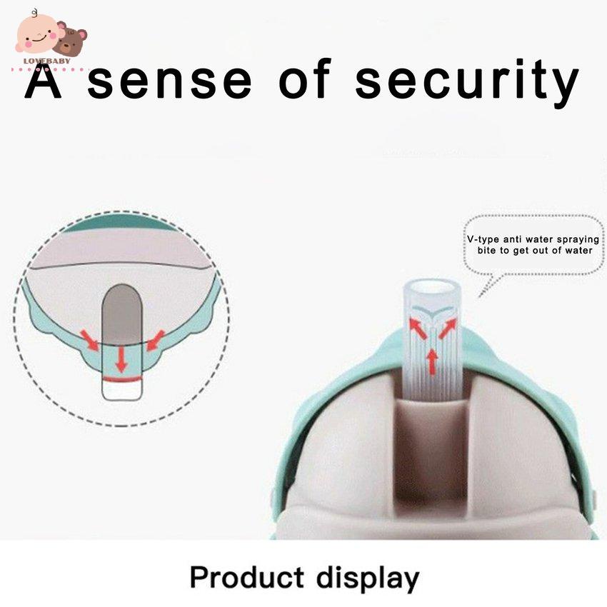 Bình Uống Nước Có Tay Cầm Và Ống Hút Tiện Dụng Cho Bé