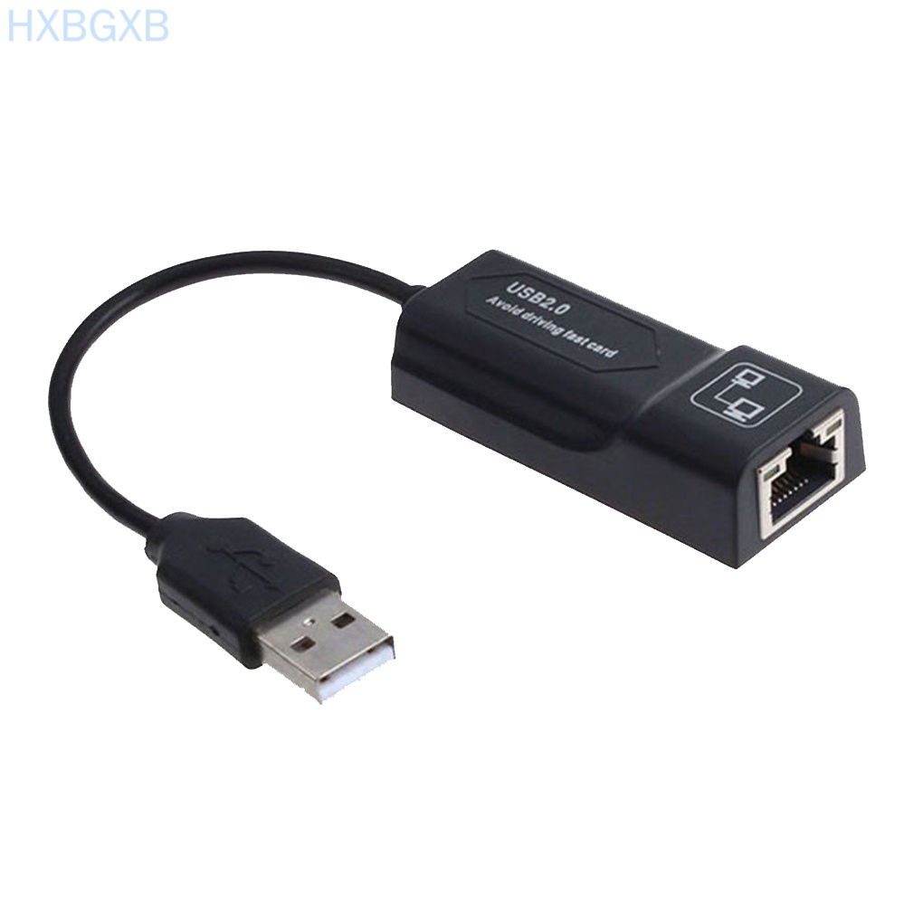 HXBG PC USB2.0 Ethernet Adapter Laptop Network Card USB Lan Mini Network Adapter USB to RJ45 10/100 Mbps