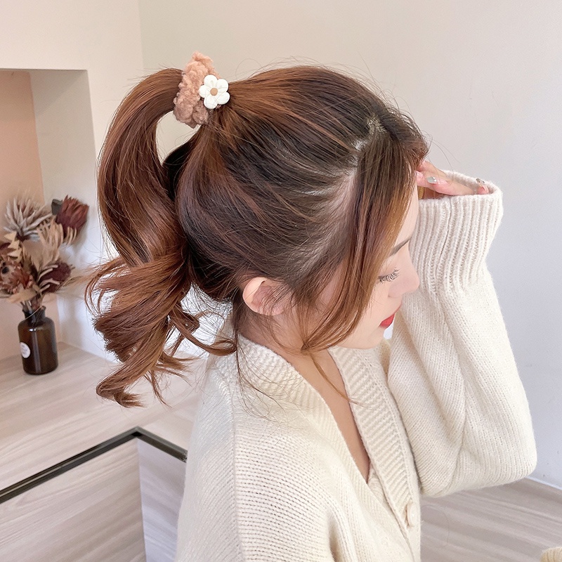 Dây cột tóc cao su họa tiết hoạt hình phong cách Hàn Quốc xinh xắn cho nữ