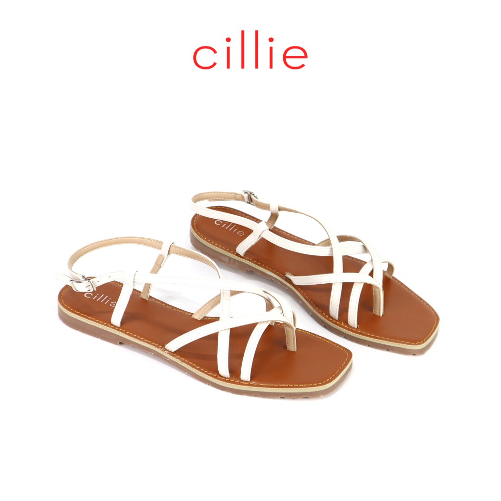 Giày sandal nữ đế bệt đan dây xỏ ngón thời trang đi biển đi chơi trẻ trung năng động cao cấp Cillie 1061