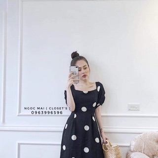 Combo váy chấm bi