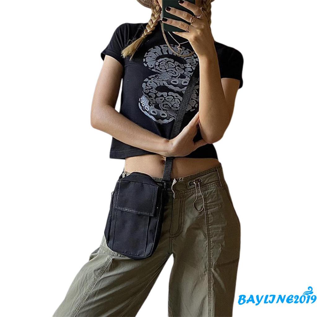 Áo thun croptop tay ngắn cổ tròn dáng ôm in họa tiết thời trang mùa hè cho nữ