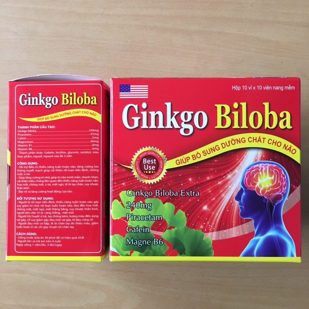 GINKGO BILOBA 240MG - GINGKO 240MG - BỔ SUNG DƯỠNG CHẤT CHO NÃO BỘ