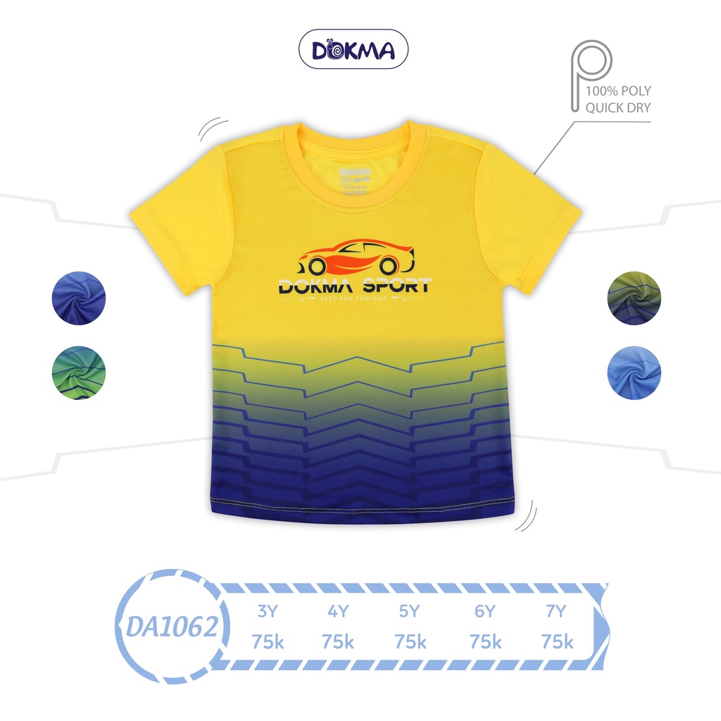Áo cộc tay thể thao bé trai Dokma mới nhất