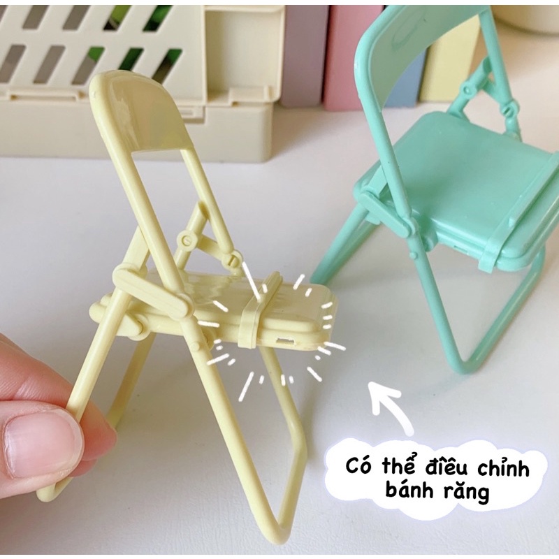 Giá đỡ điện thoại để bàn thiết kế hình chiếc ghế dễ thương tiện lợi