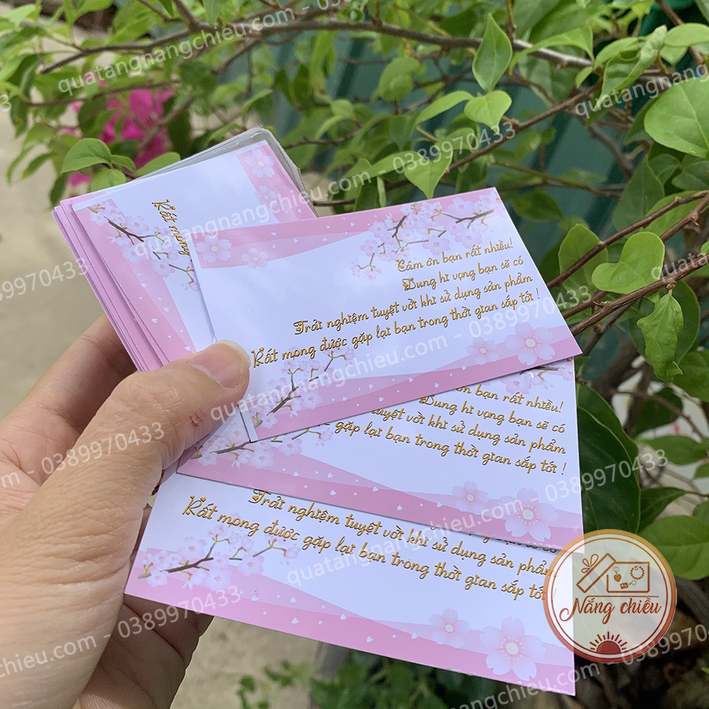 Thư cảm ơn, Thẻ card in ấn theo yêu cầu_ Card visit in theo yêu cầu