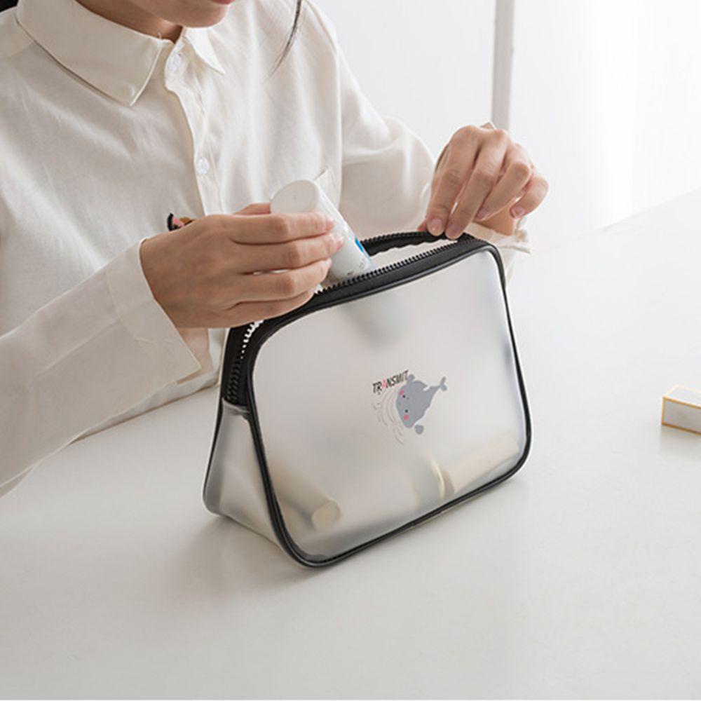 OCEANMAP Túi Đựng Mỹ Phẩm Trong Suốt Chống Thấm Nước Có Khóa Kéo Tiện Dụng Mang Theo Du Lịch