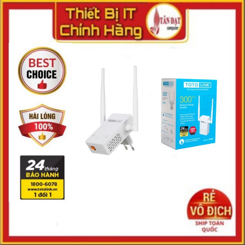 Kich Sóng Wifi Totolink EX200 - CHính Hãng BH 24 Tháng - Mới 100%