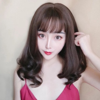 Cả đầu tóc giả xoăn dài 40cm