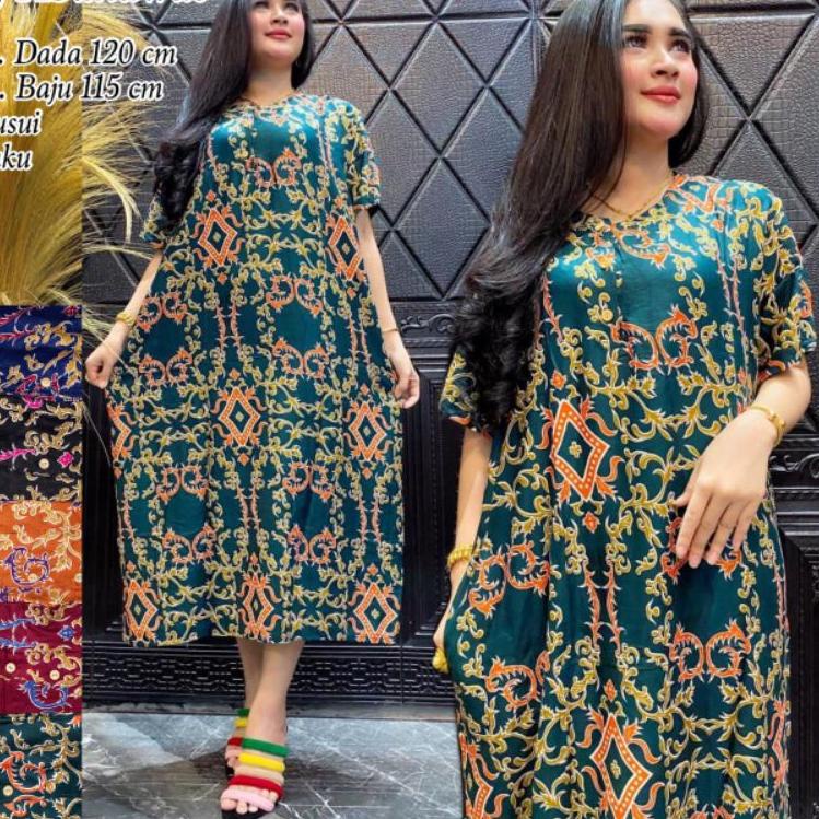 (Bán Chạy Nhất) Đầm Cỡ Lớn Ld 130 Batik Mặc Ở Nhà Ngày Lễ Cho Mẹ Bỉm Sữa XXXL B Rayon Adem Bán Sỉ