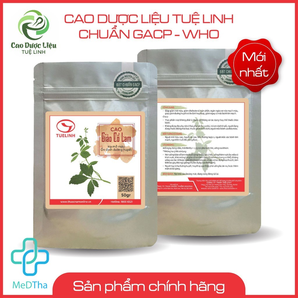 Cao khô Giảo Cổ Lam Tuệ Linh - Đẩy lùi tiểu đường, mỡ máu, cao huyết áp [Chính Hãng]