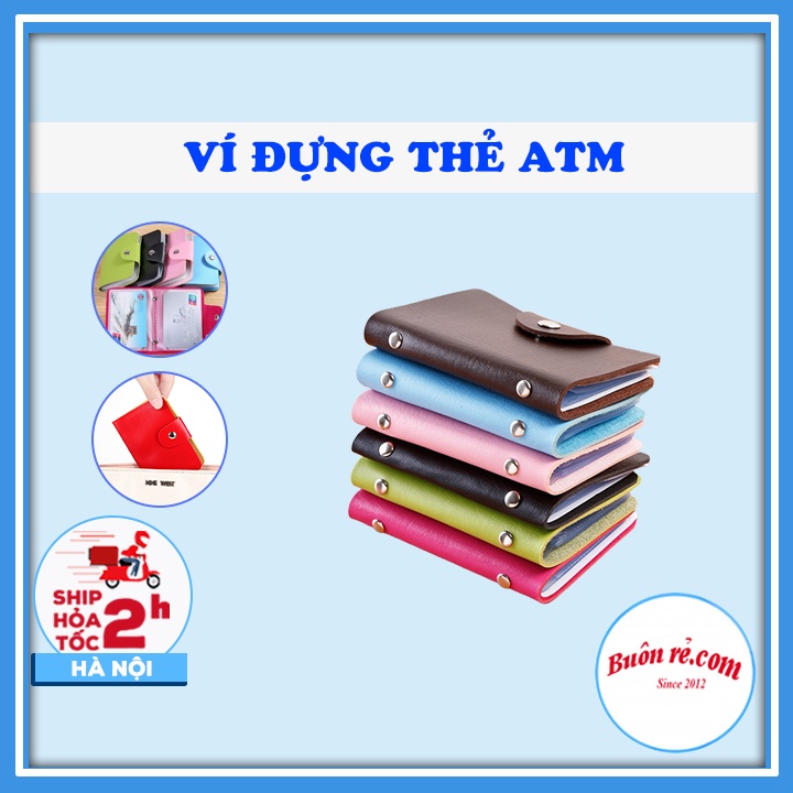 Ví Đựng Thẻ 12 Ngăn - bảo vệ thẻ căn cước, thẻ tín dụng, bằng lái xê, thẻ ATM Tiện Dụng Màu Sắc Trẻ Trung - 00650