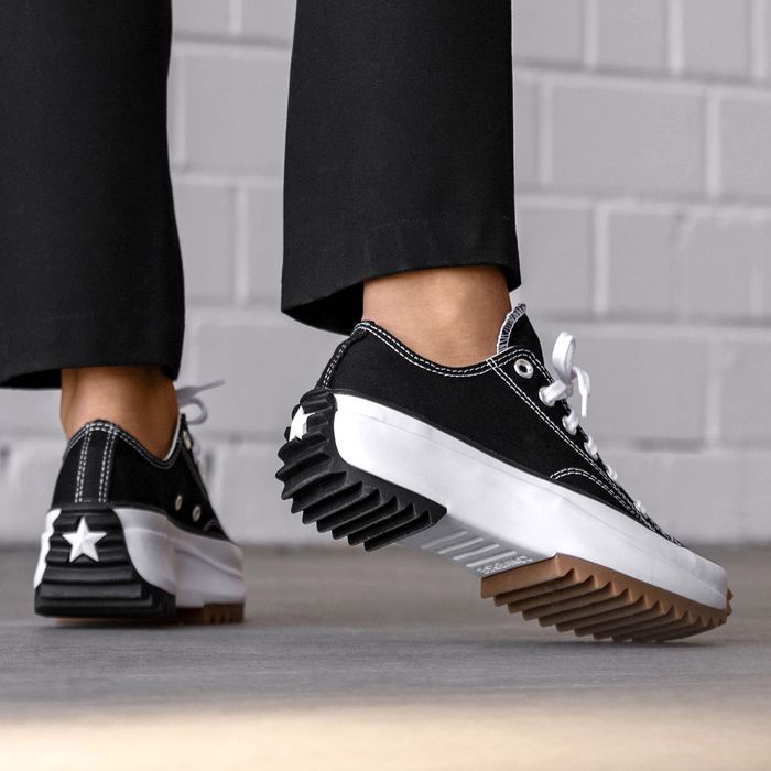Giày Sneaker converse run hike low black