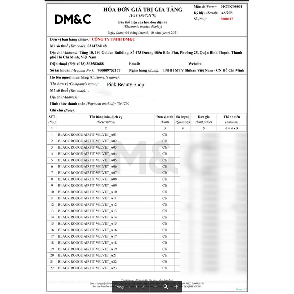 Son Kem Black Rouge Airfit Velvet Ver 1,2