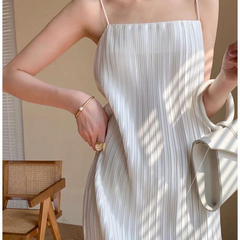 🌺 Váy maxi voan dập ly🍓( 2 lớp có ảnh thật, cận chất) | BigBuy360 - bigbuy360.vn