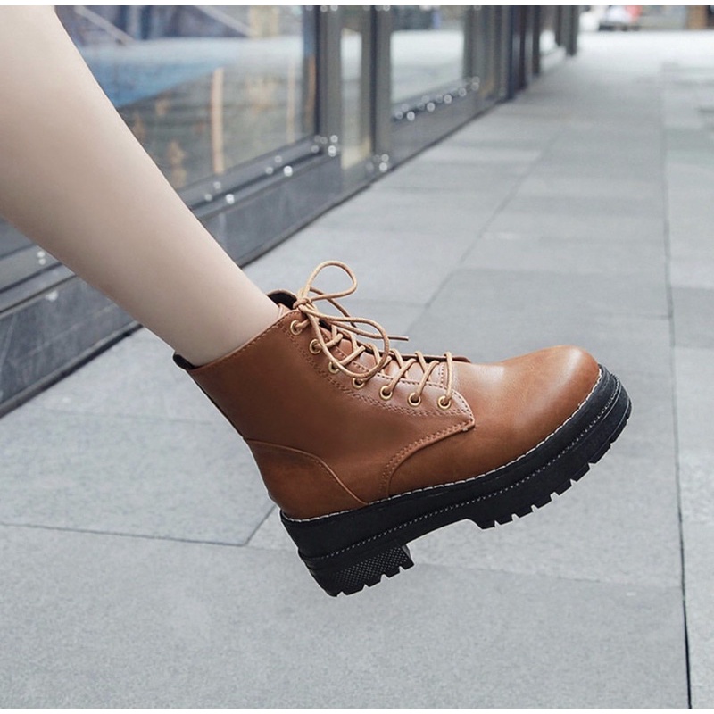 BOOT ĐẾ CAO⚡FREESHIP⚡ CHEER BOOT -KQ07 đế 7cm ôm chân siêu xinh(Full Box Logo Tiệm Giày Boot)