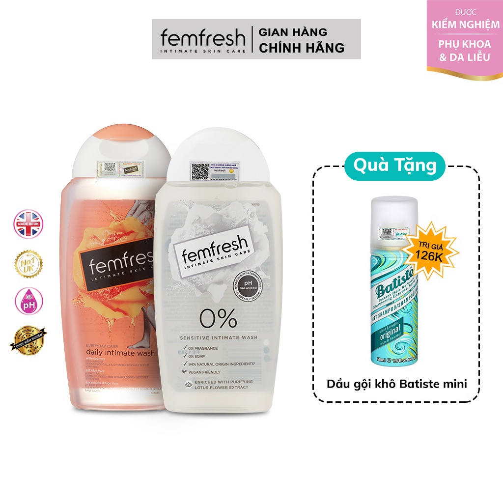 [ MUA 2 TẶNG 1] Mua 2 Dung Dịch Vệ Sinh Phụ Nữ Femfresh Giúp Vùng Kín Sạch Thơm, Tươi Mới Tặng Ngay 1 Phần Quà Đặc Biệt