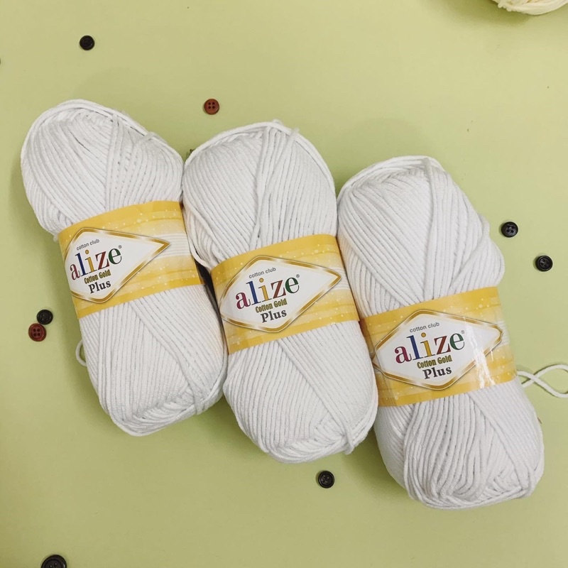 [SALE SỐC] Len cotton nhập khẩu chính hàng Alize cotton gold plus cực mềm 100gr/cuộn