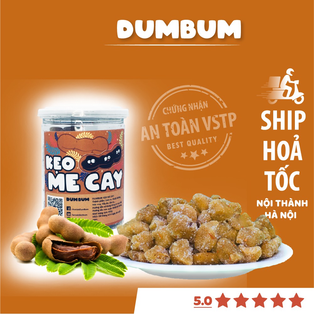 Kẹo me cay 400g đồ ăn vặt Hà Nội vừa ngon vừa rẻ