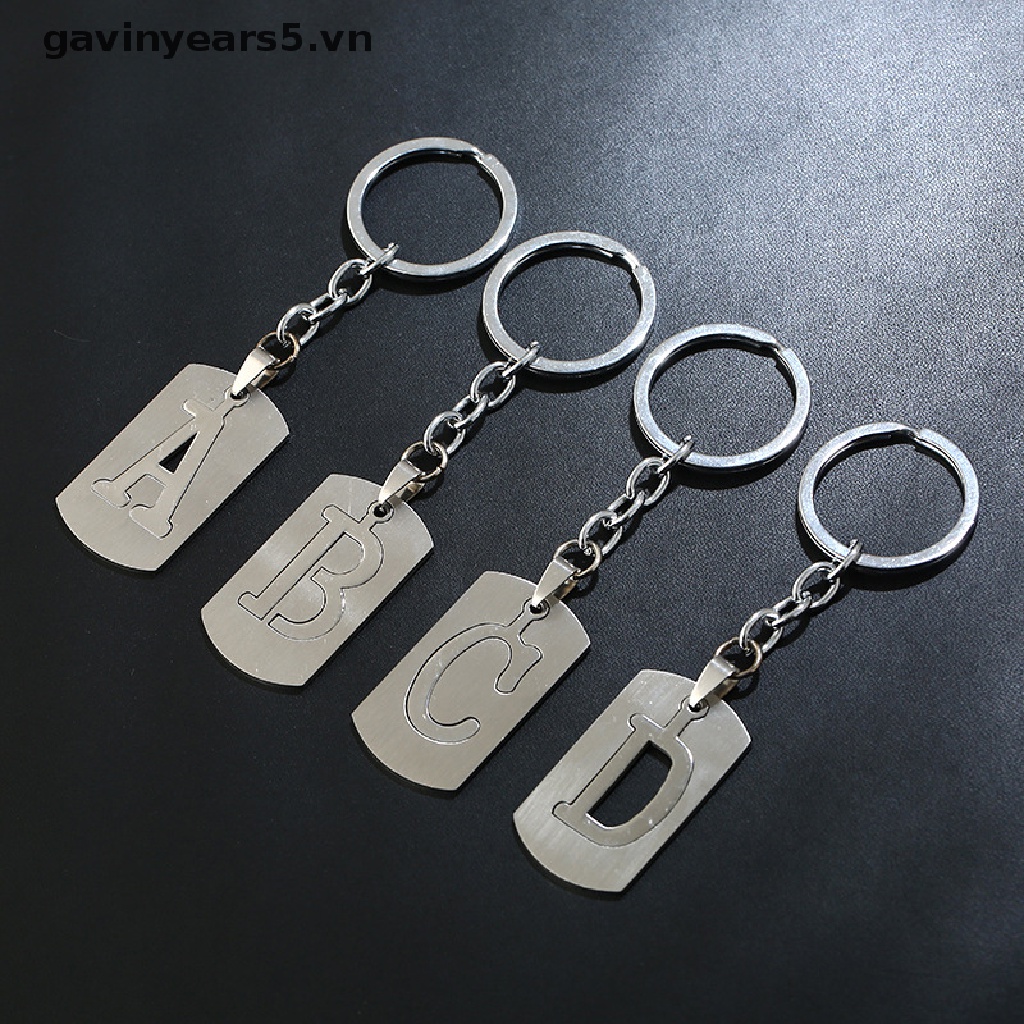 Móc Khóa Inox Hình 26 Chữ Cái A-Z