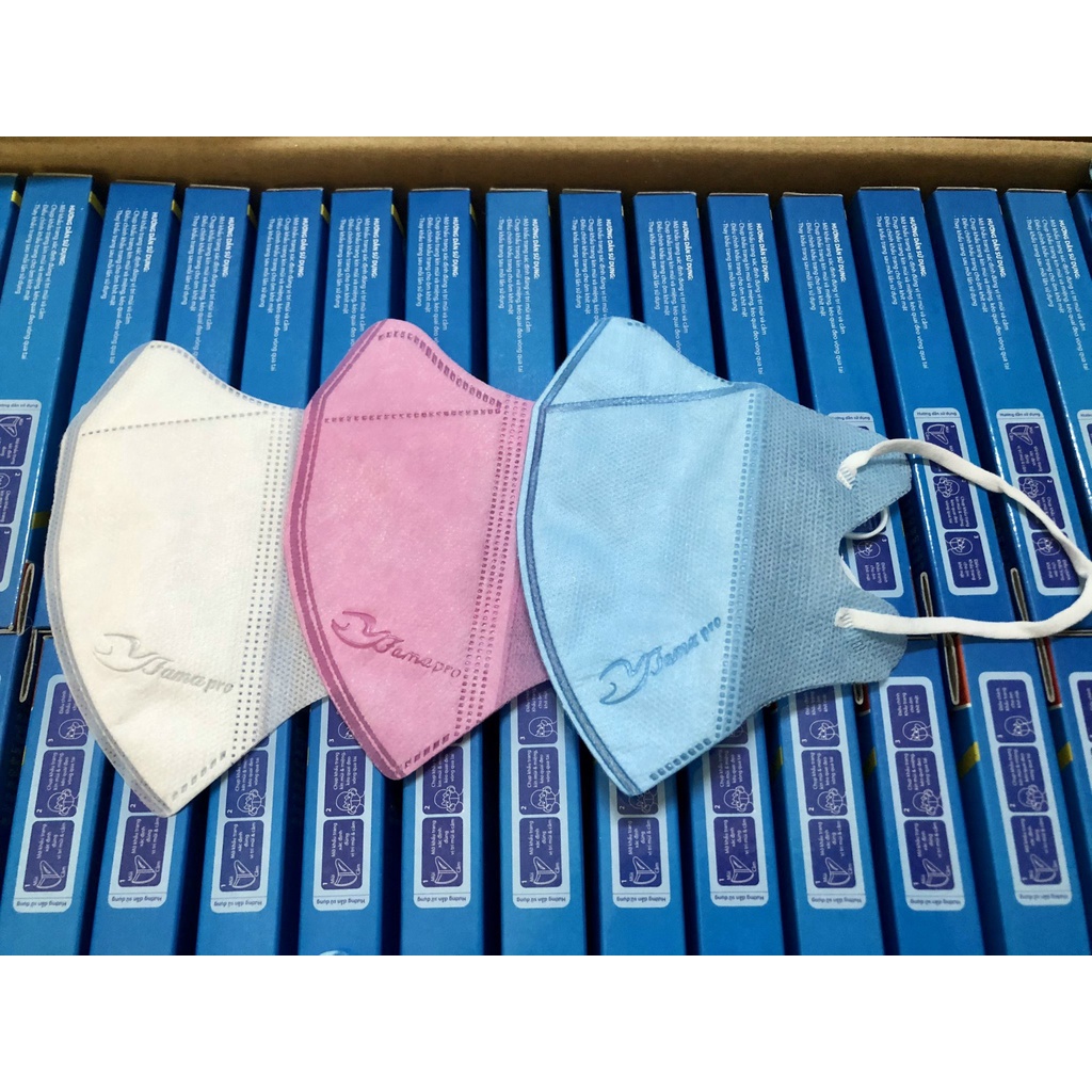 Combo 5 hộp khẩu trang 5D FAMAPRO 3 lớp Kháng Khuẩn - Khẩu trang 5D Nam Anh FAMAPRO kháng khuẩn 5 Hộp