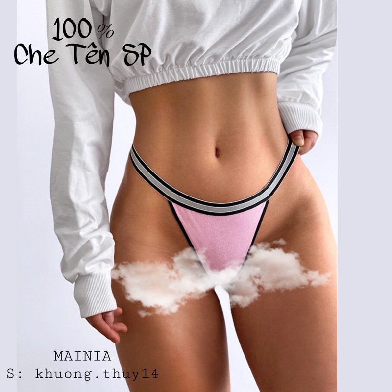 [ CÓ BiGSIZE ] Quần Lót Lọt Khe Cotton Màu Trơn Kiểu Dáng Sexy Gợi Cảm Mặc Cực Thoải Mái Mainia Shop