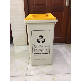 Thùng rác 60 lit phân loại rác hữu cơ