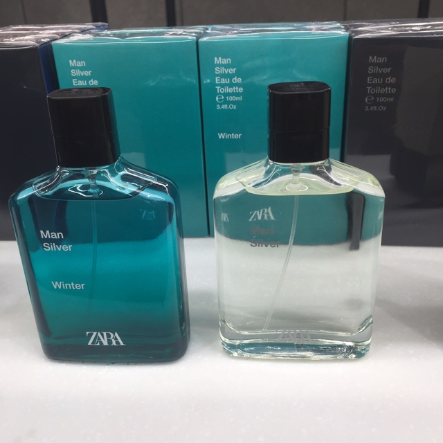 Sale 🍁 Nước hoa Zara Man: Set 2 chai Man Silver Summer 100ml ; Set 2 chai Man Siver Winter 100ml . Chính Hãng Có BH 🍁 .