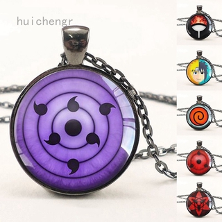 Vòng cổ Mặt Thủy Tinh Hình Mắt Naruto Phong Cách Vintage