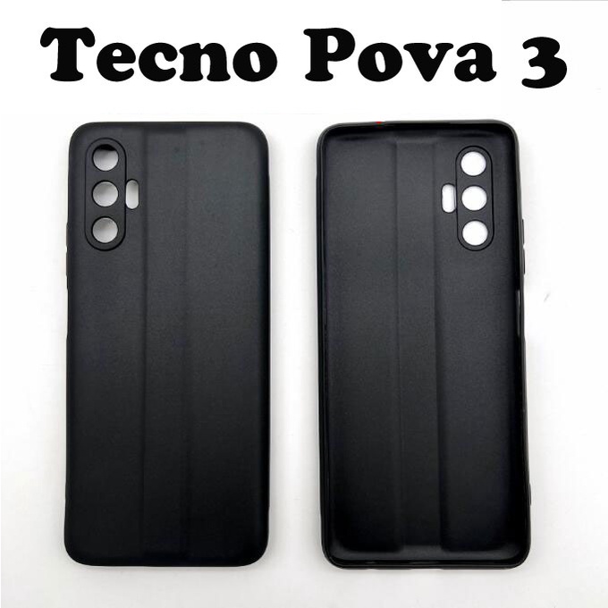 Ốp Điện Thoại Mềm Đục 4 Trong 1 + Phim Dán Ống Kính + Miếng Dán Bảo Vệ Màn Hình Cho Tecno Pova 3 Pova 4 2