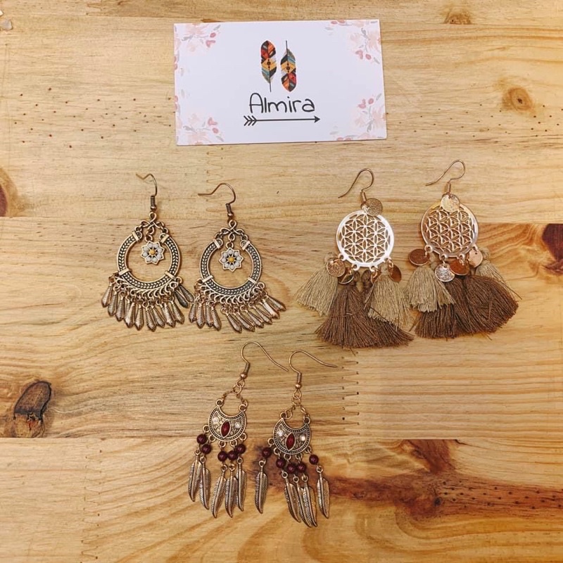 Khuyên tai Boho phong cách Vintage