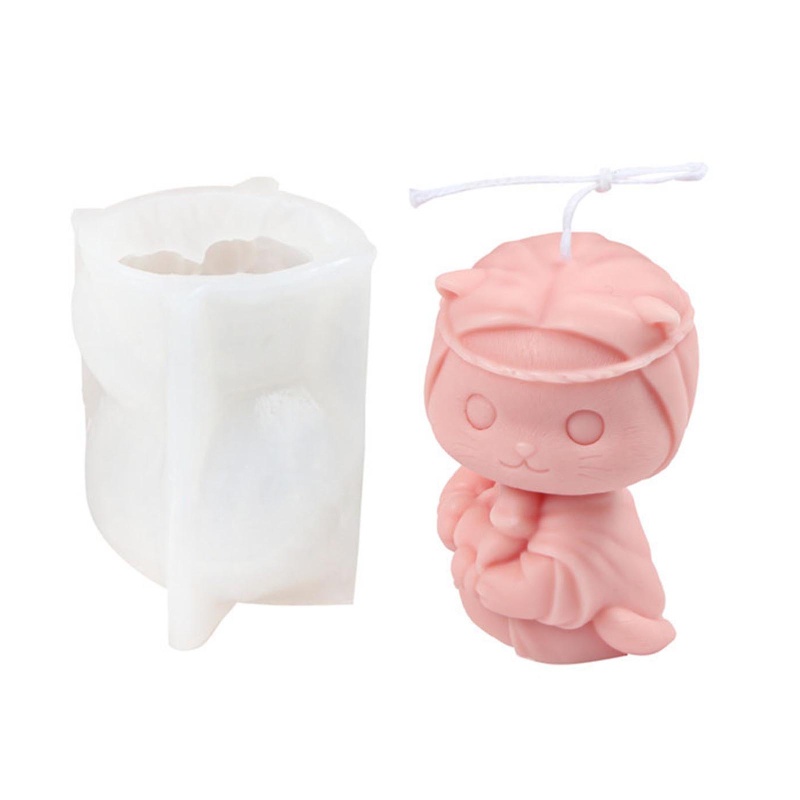 Khuôn Silicon Làm Bánh Hình Mèo Dễ Thương 6 Kiểu Khác Nhau