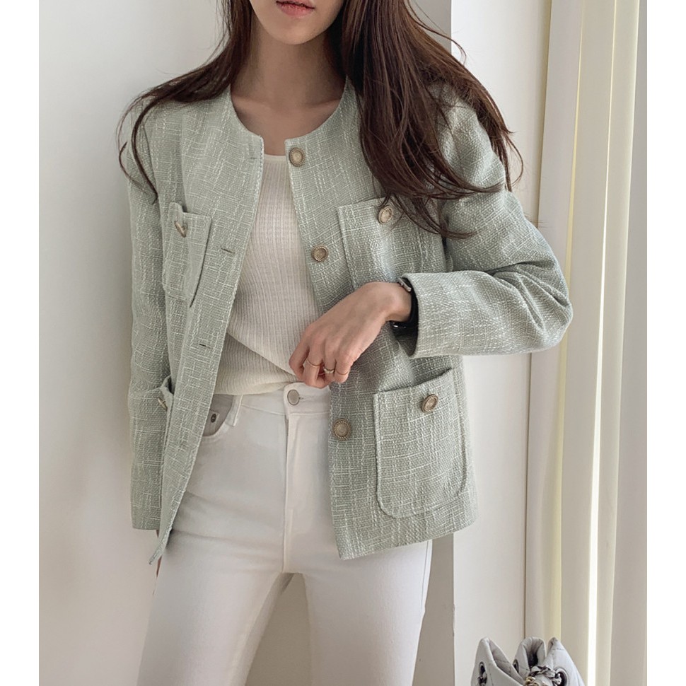 Áo khoác ngắn mỏng 2 màu sang trọng ,giản dị | BigBuy360 - bigbuy360.vn