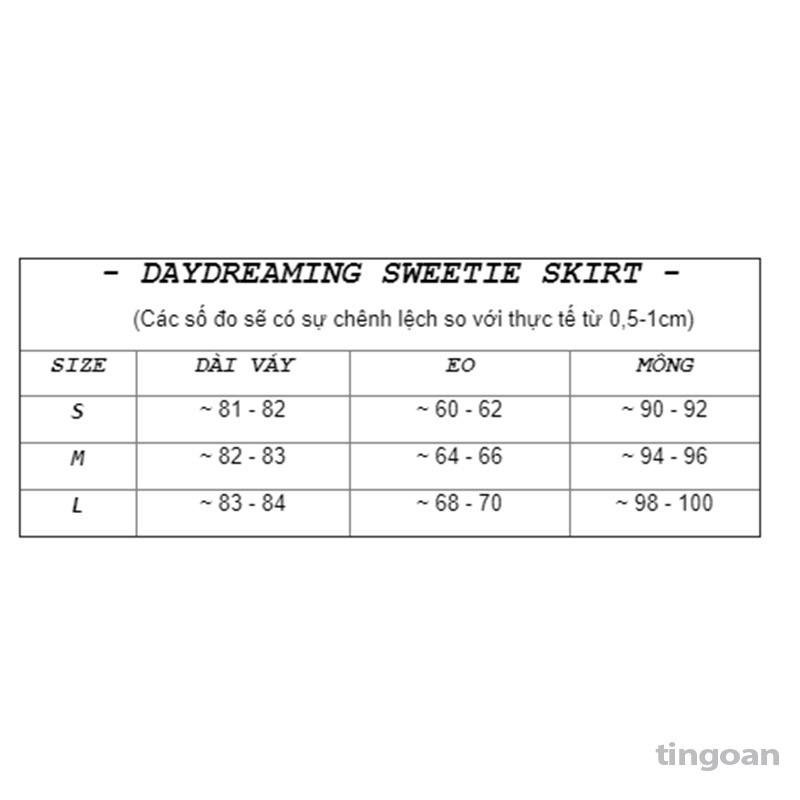 Chân váy dài 3 tầng phối lưới đen tingoan DAYDREAMING SWEETIE SKIRT/BL | BigBuy360 - bigbuy360.vn