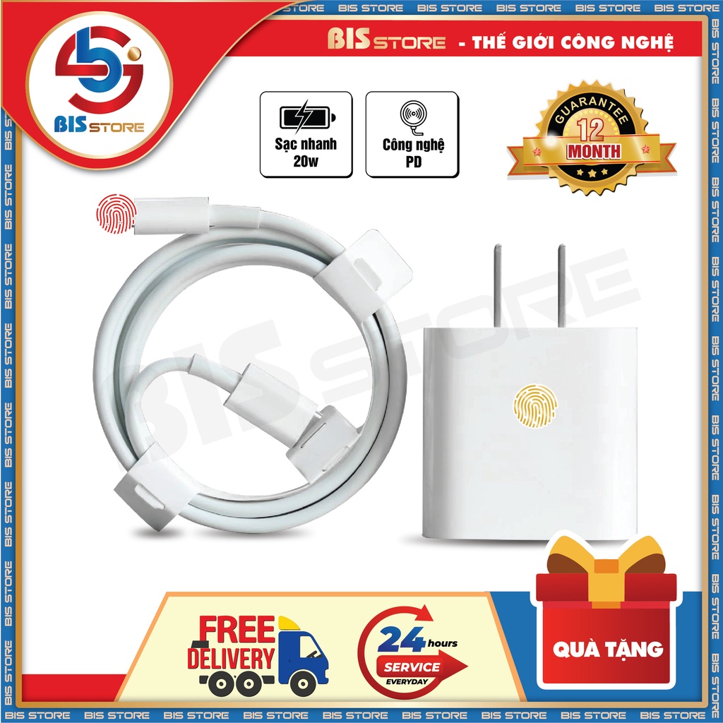 BỘ SẠC NHANH IP Công Suất 20W USB-C { SẠC CỰC NHANH } CÔNG NGHỆ PD - Bảo Hành 6 Tháng
