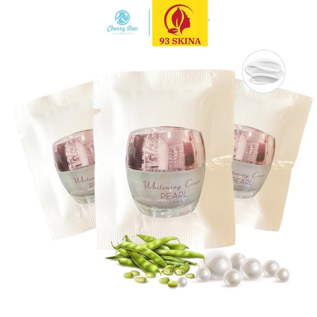 Kem face CRD Cherry Đào dưỡng trắng da mặt tinh chất ngọc trai mẫu Tester 3Gr