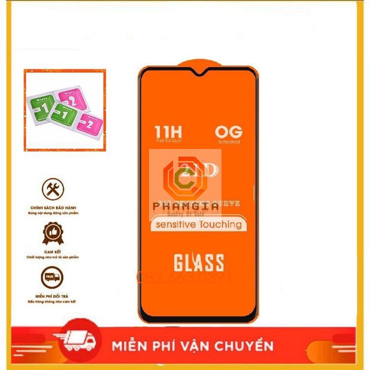 Kính cường lực Vivo Y51 / Y72 full màn hình, full keo. không chấm liti
