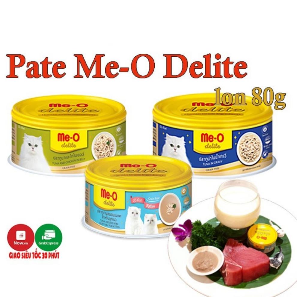 Pate Lon Cao Cấp Cho Mèo Me-o Delite 80g