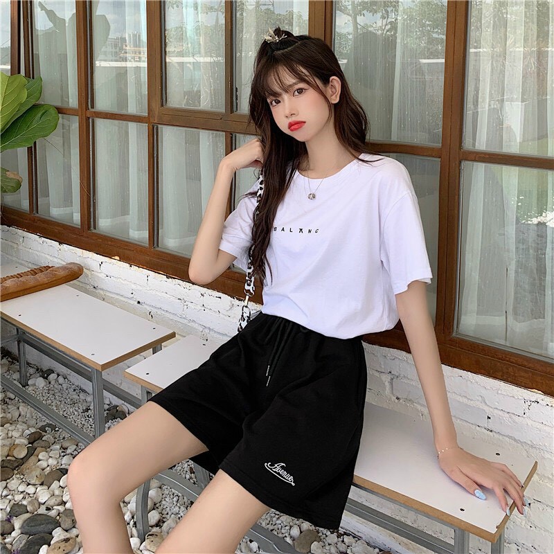 [Mã WASTUP5 giảm 10% tối đa 20K đơn 99K] Quần đùi nữ thêu chữ cá tính 173 | BigBuy360 - bigbuy360.vn