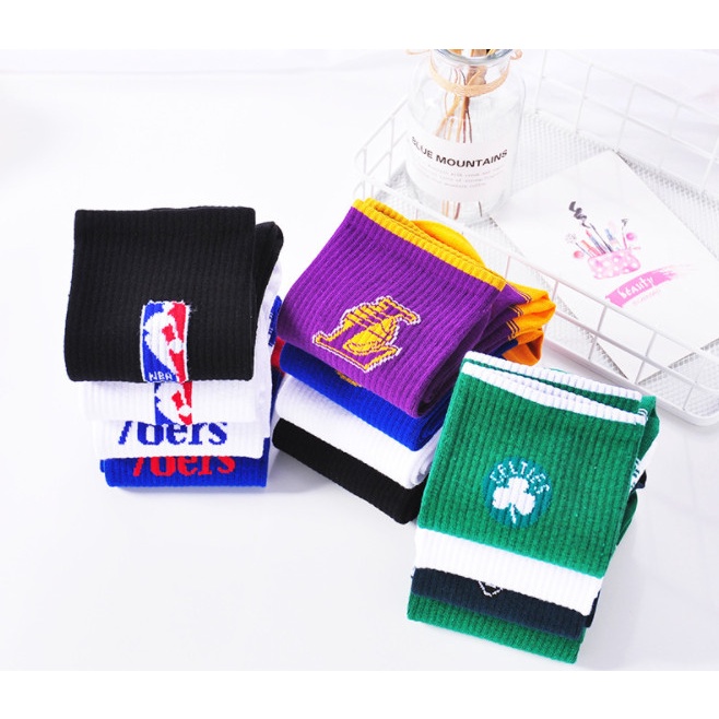 Vớ bóng rổ NBA, LAKERS cao cổ Nam Nữ phong cách thể thao, năng động.