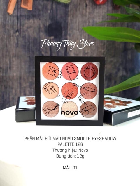 (HÀNG AUTH ) Bảng phấn mắt Novo 9 ô | BigBuy360 - bigbuy360.vn