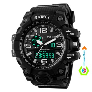 (GIẢM 25k Nhập CHUAN5SAO) Đồng hồ Nam Skmei 1155 Dual Time