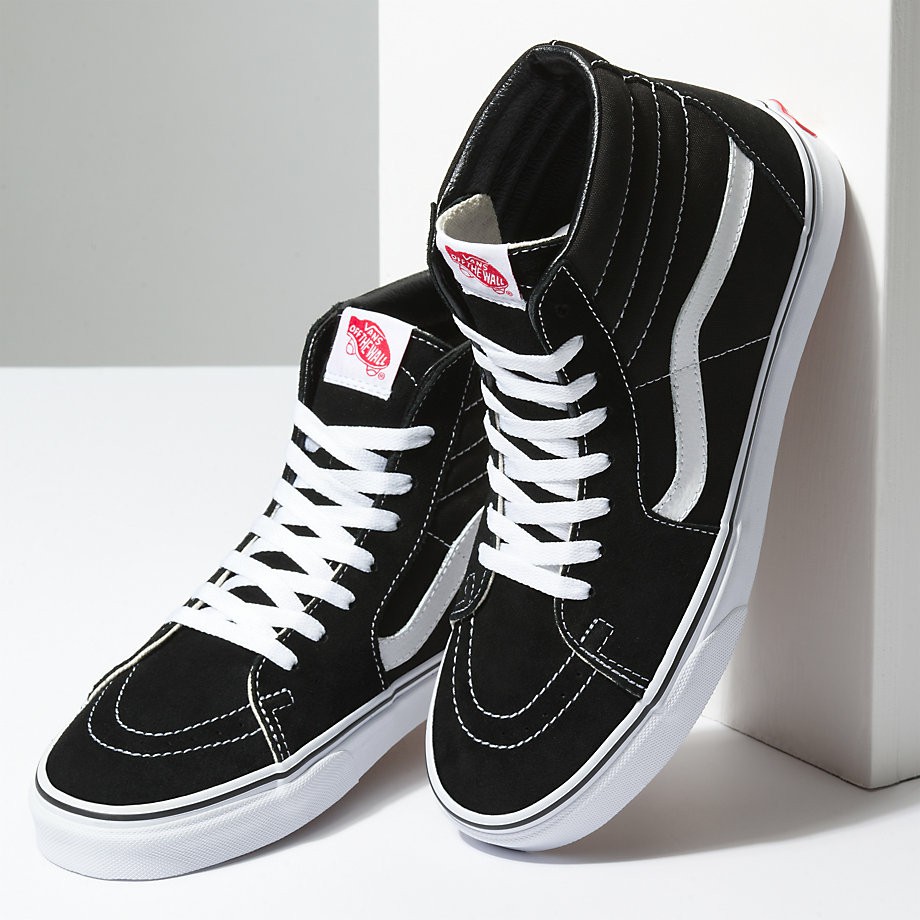 [Mã FAGREEN245 giảm tới 30K đơn 99K] Giày Sneaker [REAL] Vans-SK8-Hi-Black-VN000D5IB8C | BigBuy360 - bigbuy360.vn