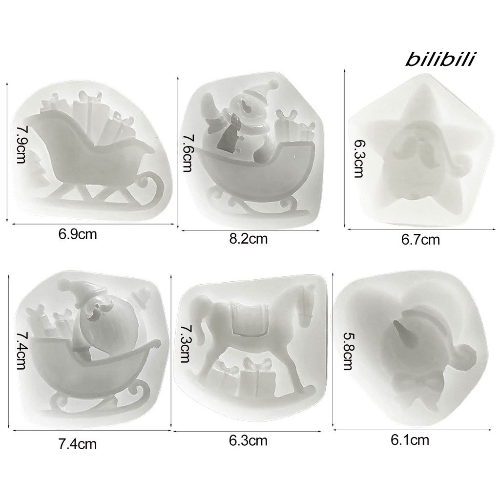 Khuôn Làm Bánh Không BPA Chống Dính Hình Ông Già Noel DIY