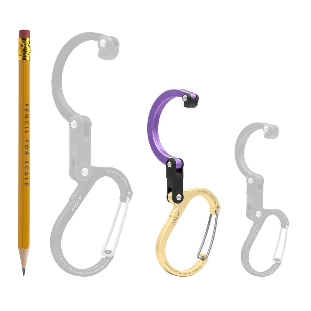 Móc khóa Heroclip size Medium chịu được tải trọng 27kg - Màu Mint Teal